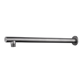 304 douchearm met muurbevestiging recht rond 40 cm RVS